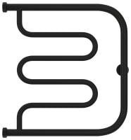 Полотенцесушитель водяной Сунержа Лира+ 500х500 31-4011-5050 матовый черный