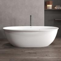 Ванна из искусственного камня Abber Stein 170x85 AS9631 белая матовая