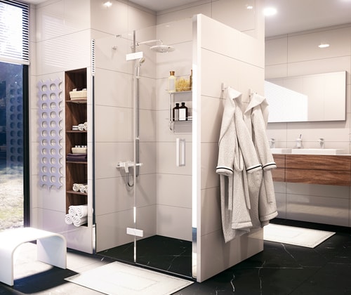 Душевая дверь WasserKRAFT Aller 10H05LWHITE L