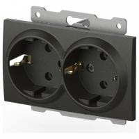 Розетка двойная с заземлением, без рамки Elbi Eleсtriс Zena Vega 609-011100-907