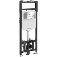 Инсталляция для унитаза WasserKRAFT Alme 15 15TLT.010.ME.BN01 с кнопкой смыва, никель