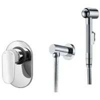 Гигиенический душ WasserKRAFT A15356 со смесителем, хром