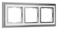 Рамка на 3 поста Werkel Palacio (хром/белый) W0031331