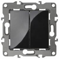 Переключатель двухклавишный без рамки Эра Эра 12 12-1104-06