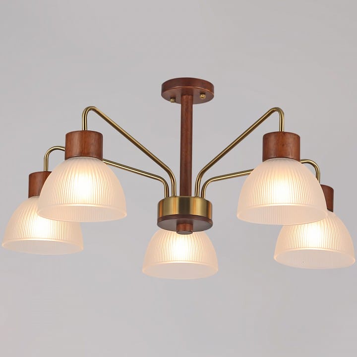 Люстра на штанге ILLUMICO  IL0286-5C-79 BR