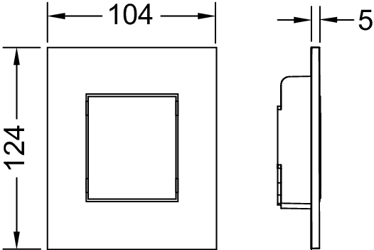 Клавиша смыва Tece Now 9242400