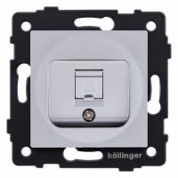 Розетка Ethernet RJ-45 без рамки Kollinger  REA-016GY