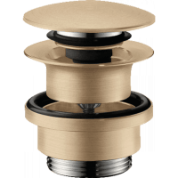 Набор для слива hansgrohe 50100140 push-open для раковины и биде шлифованная бронза