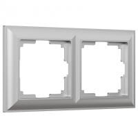 Рамка на 2 поста Werkel Fiore (серебряный) W0022206