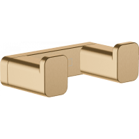 Двойной крючок hansgrohe AddStoris 41755140 шлифованная бронза
