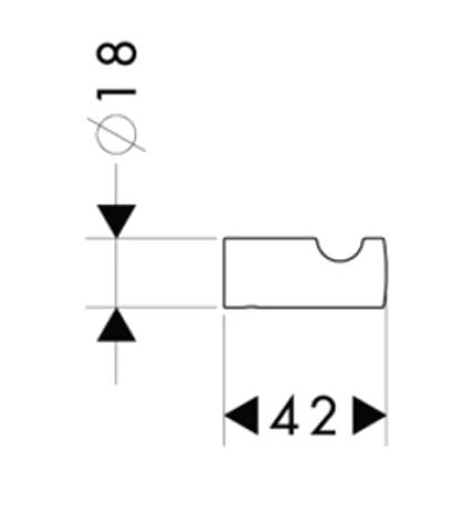 Крючок hansgrohe Pura Vida 41501000