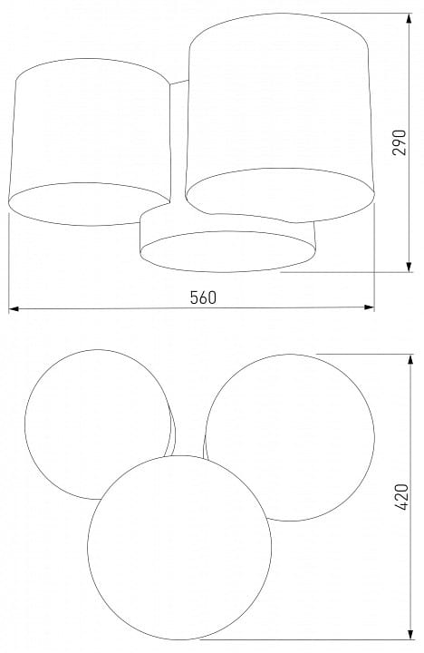 Потолочная люстра TK Lighting Mona 6591 Mona Nature