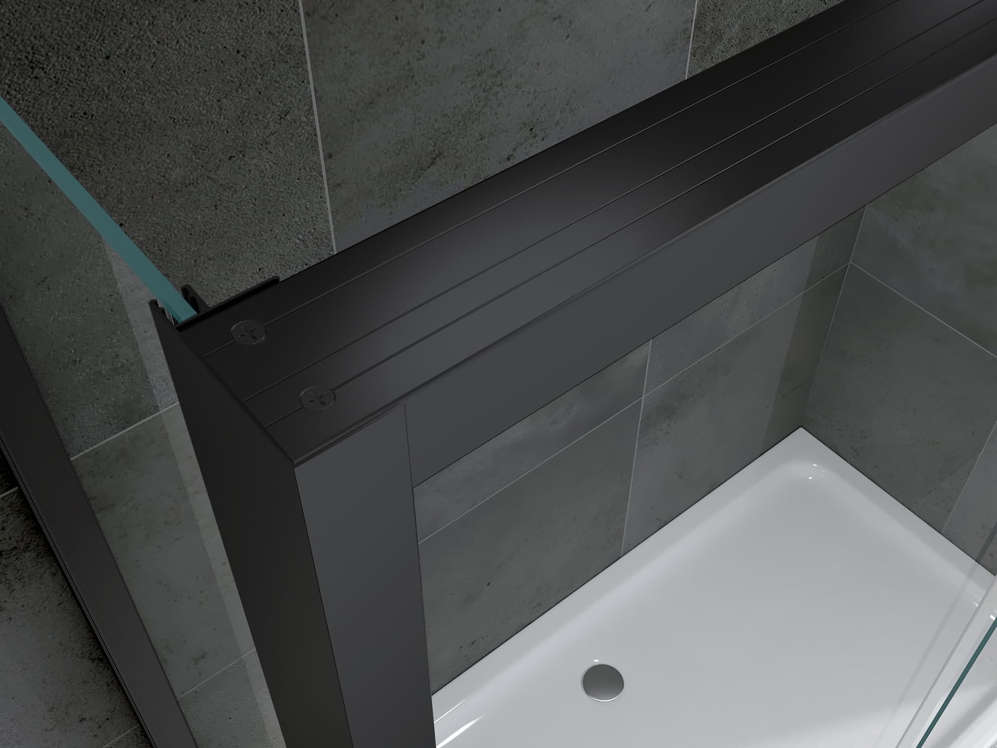 Душевой уголок Abber Komfort 170x90 AG93170B-S92B черный
