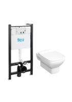 Подвесной унитаз + инсталляция + Slim сиденье ПЭК Roca Dama Senso Pack 893104680 (без кнопки)