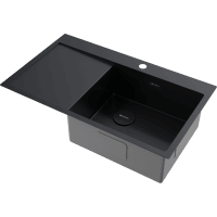 Кухонная мойка Omoikiri Akisame 86-R Side 4997044 графит