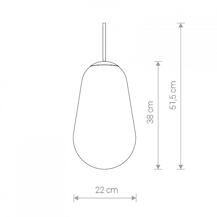 Плафон стеклянный Nowodvorski Cameleon PEAR M TR/G 8533