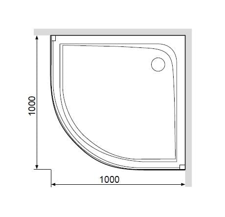 Душевой поддон AM.PM Like 100x100 W80T-301-100MT с сифоном