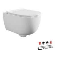 Подвесной унитаз Alice Unica 32254109SET с крышкой-сиденьем белый матовый
