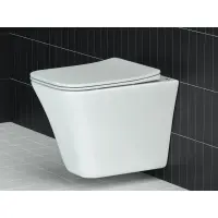 Унитаз подвесной Ceramica Nova Mono CN1902 безободковый, с сиденьем микролифт, белый