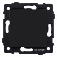 Розетка с заземлением с крышкой, без рамки Kollinger  REA-006BM