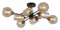 Люстра на штанге ILLUMICO IL8243-8COU-79 BK GD