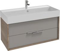Тумба под раковину Jacob Delafon Vivienne 100 EB1668-E75-J54 дуб давос натуральный/серый матовый