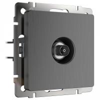 ТВ-розетка оконечная без рамки Werkel графит рифленый W1183004