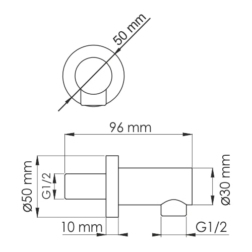Подключение для шланга WasserKRAFT A111