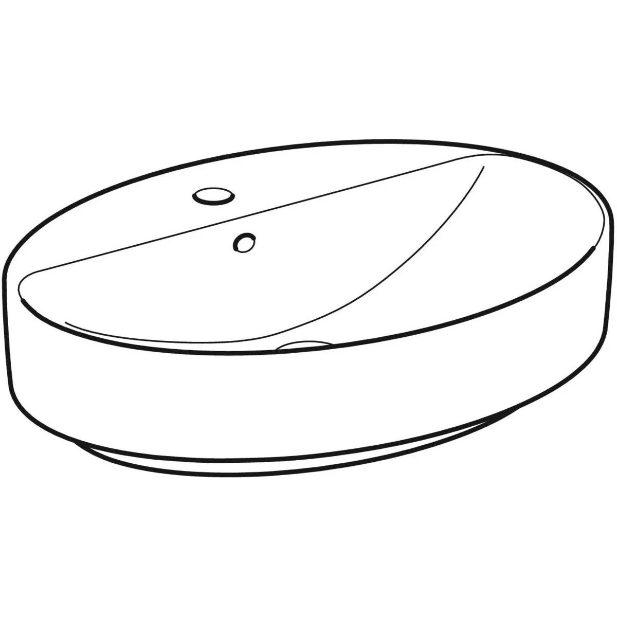 Раковина 60x45 см Geberit VariForm 500.772.01.2