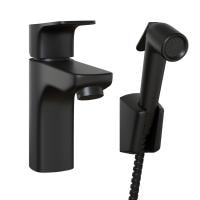 Смеситель для раковины Paini Viva Style P4YO205/574 с гигиеническим душем черный матовый