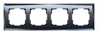 Рамка на 4 поста Werkel Diamant (черный) W0041208