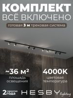 Комплект трековый Hesby Lighting Skylite №3 HSBL_kompl_S003_NI3B4K