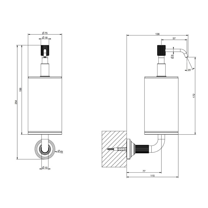 Дозатор для мыла Gessi Venti 20 65413#031