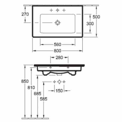 Раковина Villeroy&Boch Venticello 41048LR1
