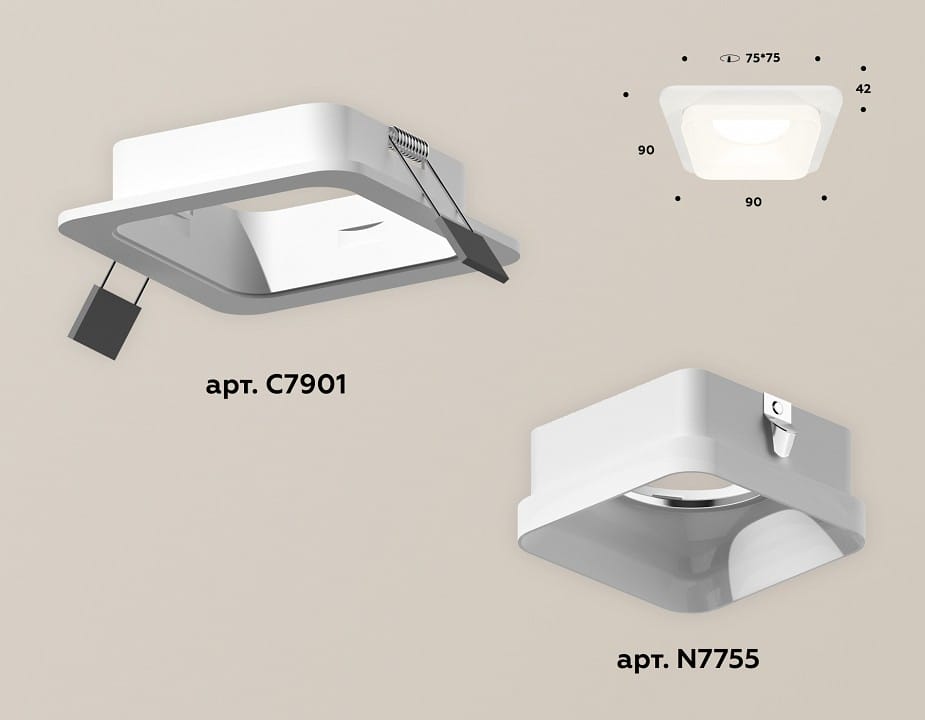 Встраиваемый светильник Ambrella Light XC XC7901013