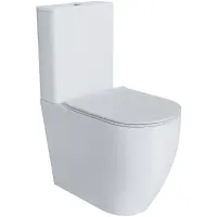 Унитаз-компакт Grossman GR-4473S безободковый, с сиденьем микролифт, белый