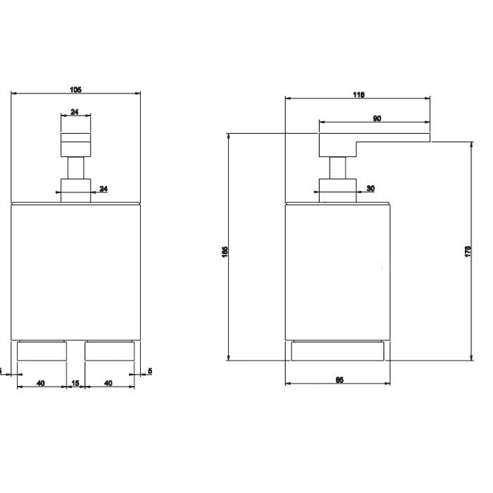 Дозатор для мыла Gessi Rettangolo 20838#031