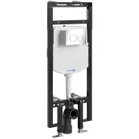 Инсталляция для унитаза WasserKRAFT Dinkel 58 58TLT.010.ME.CH02 с кнопкой смыва, хром