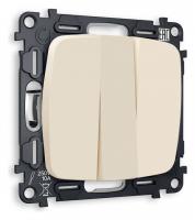 Выключатель трехклавишный без рамки Ambrella Volt Quant MO325010