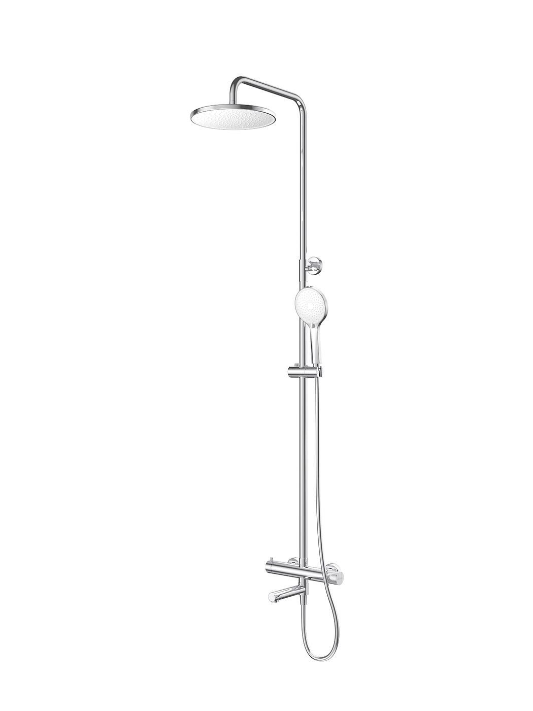 Душевая стойка с термостатическим смесителем и изливом CEZARES RELAX-CVD-T-01