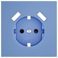 Накладка для розетки с заземлением и со шторками и 2хUSB type A Voltum S70 VLS000915
