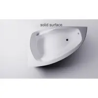 Ванна из литьевого мрамора Astra-Form Тиора Solid Surface 01010084 154,5x105 см L, угловая, белый матовый