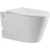 Унитаз подвесной Abber Bequem AC1106P импульсный, с сиденьем микролифт, белый