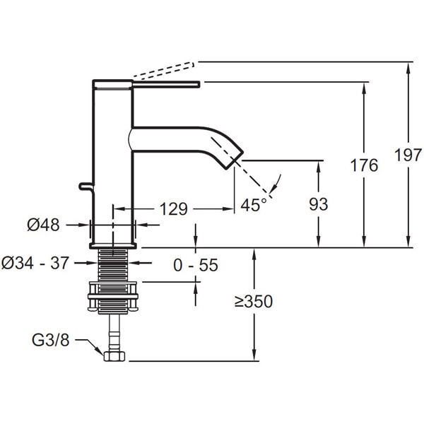 Смеситель для раковины Jacob Delafon Grands Boulevards E77958-4A-CP