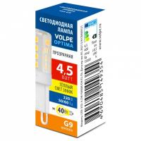 Лампа светодиодная Volpe OPTIMA G9 4.5Вт 3000K UL-00008651