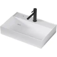 Раковина-чаша CeramaLux 6253L 59x40 см L, накладная, белый