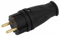 Вилка прямая с заземлением Эра  VX10-B-IP44