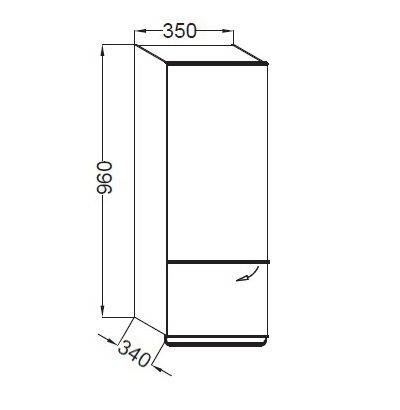 Шкаф-пенал Jacob Delafon Odeon Up EB893G-E10