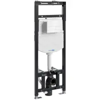 Инсталляция для унитаза WasserKRAFT Alme 15 15TLT.010.ME.WH04 с кнопкой смыва, белый