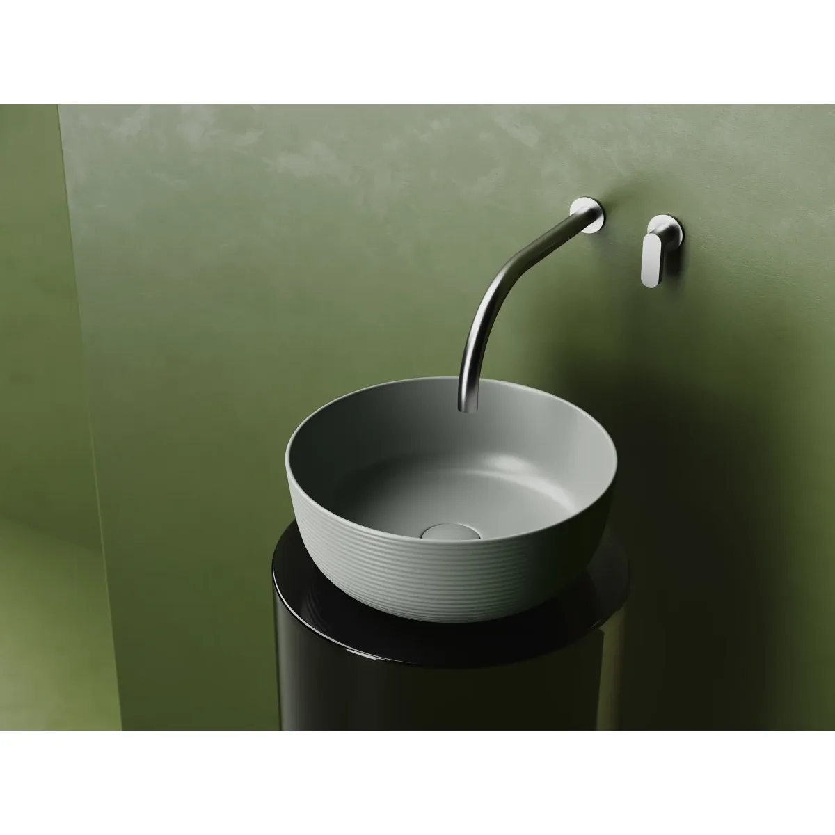Раковина-чаша Ceramica Nova Element CN6073MH 35,6x35,6 см, накладная, антрацит матовый